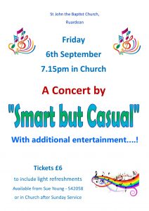 Smart but Casual Poster 6th September 2019