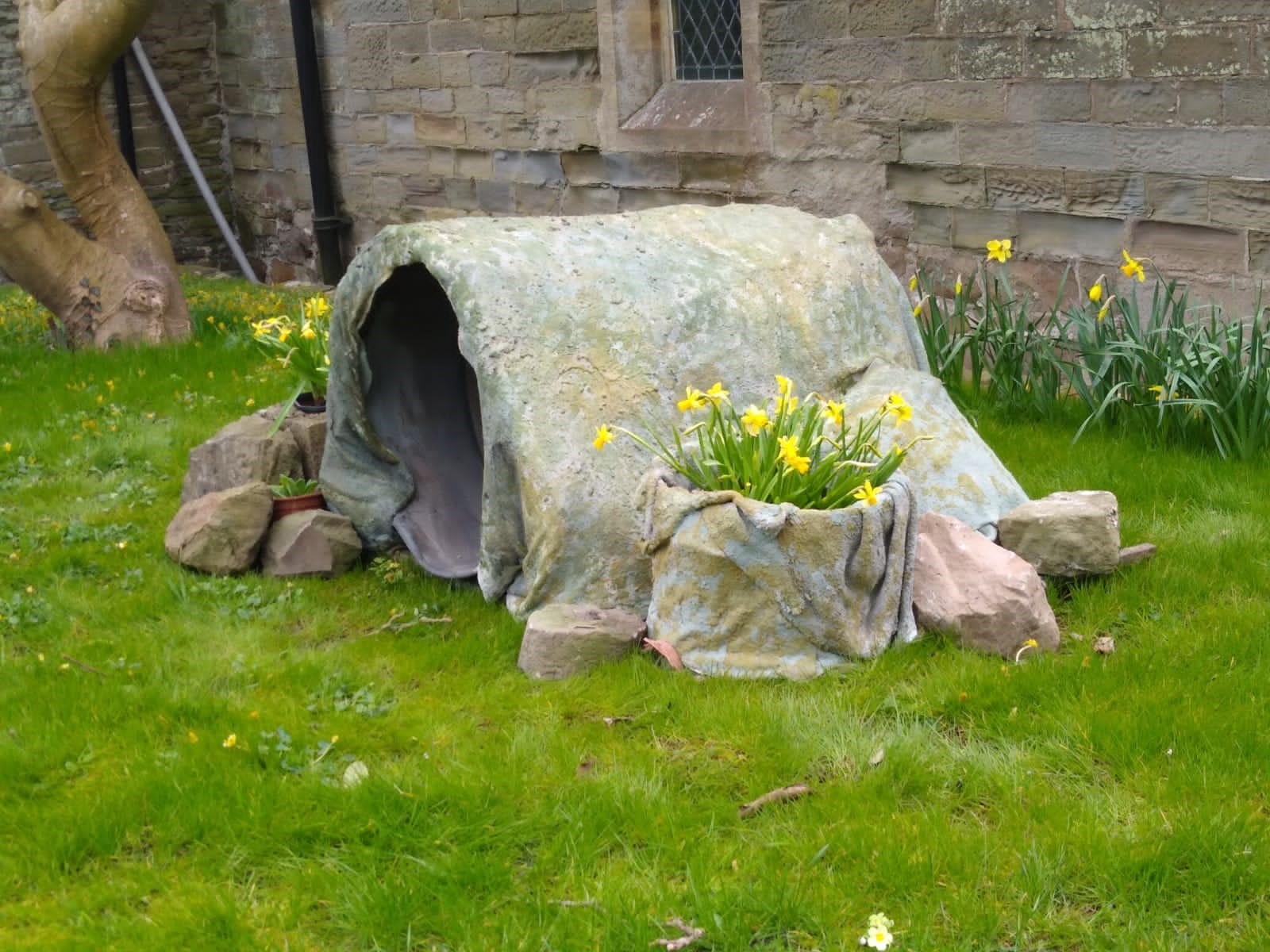 The Easter Tomb.  Our thanks to Sally for being so creative!