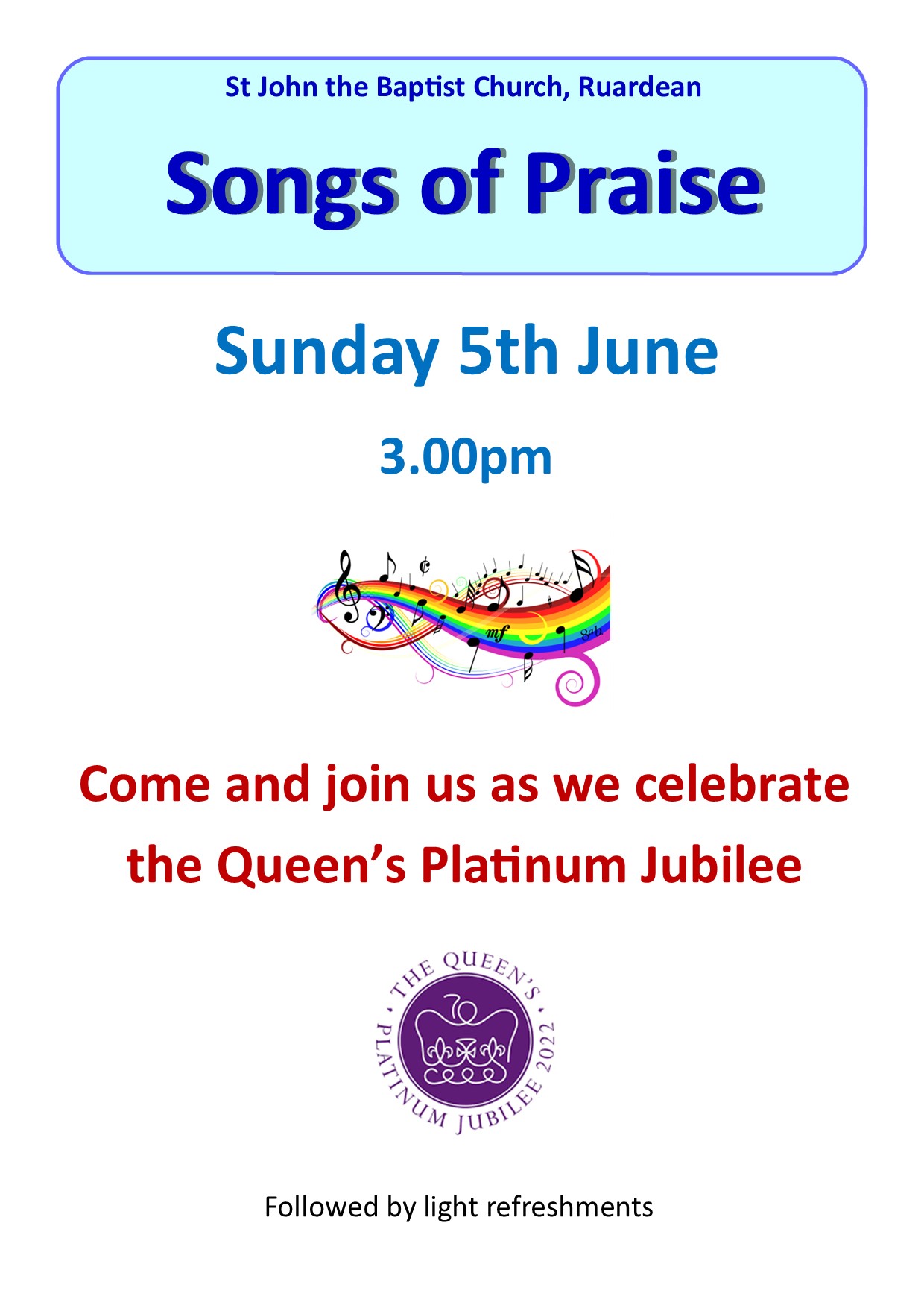 Platinum Jubilee Songs of Praise