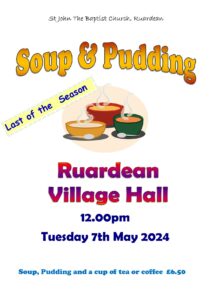 Soup and Pudding May 2024